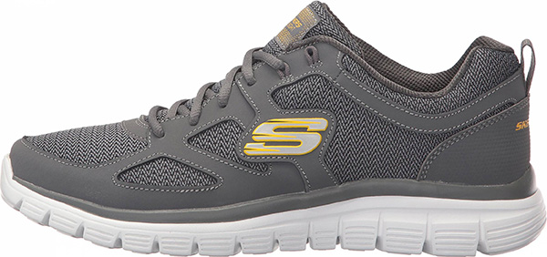 Skechers Burns - Agoura Scarpe comode per camminare da uomo, basse, grigie