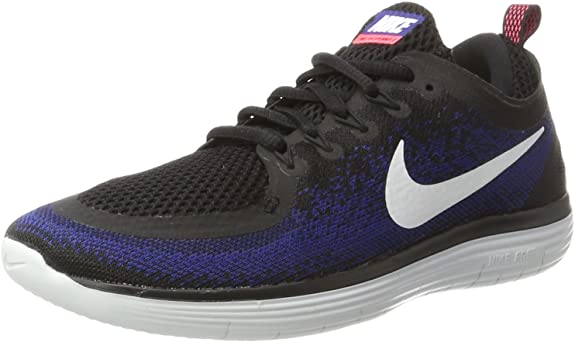 scarpe Nike Free RN Distance 2, Colore Nero Black White Deep Royal Blue Hot Punch