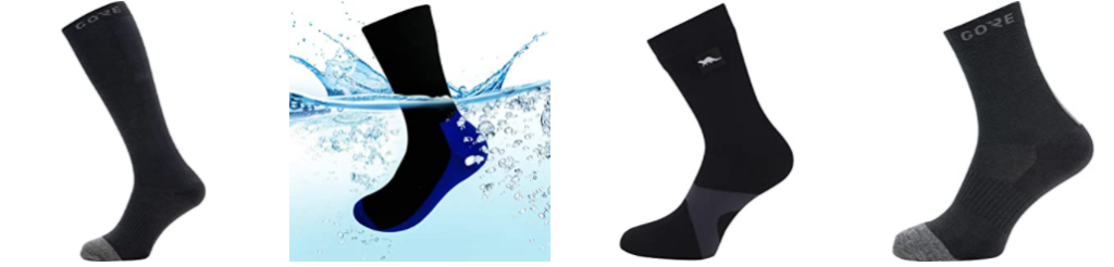 acquista su Amazon migliori calze impermeabili waterproof goretex per correre con la pioggia per uomo